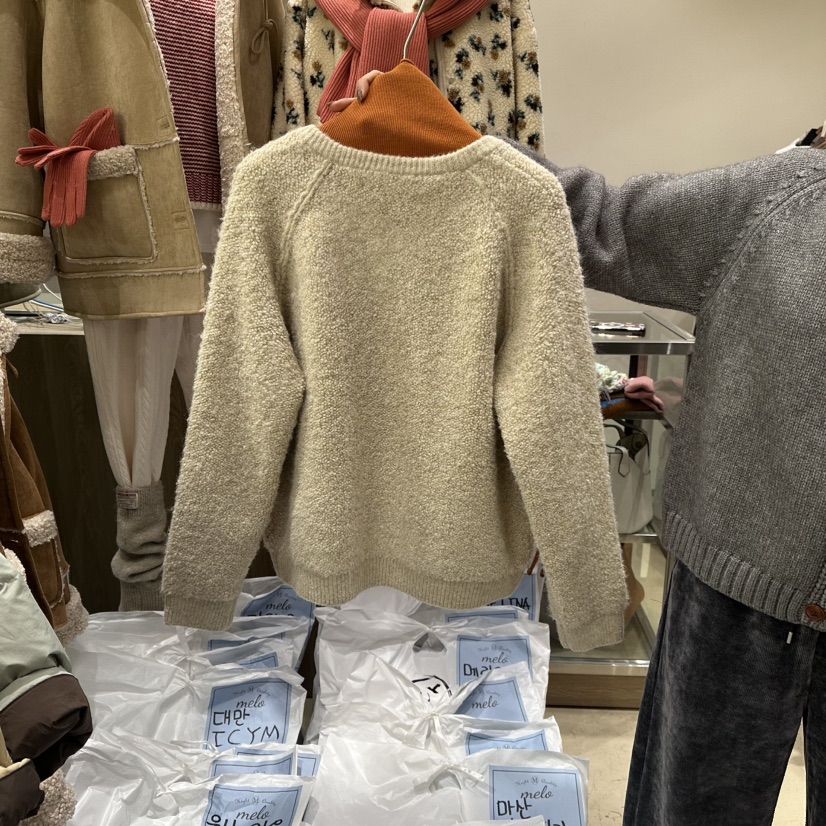 MELO東大門㊣實拍女裝新品休閑推薦人氣職業真品針織衫開衫MELO針織衫