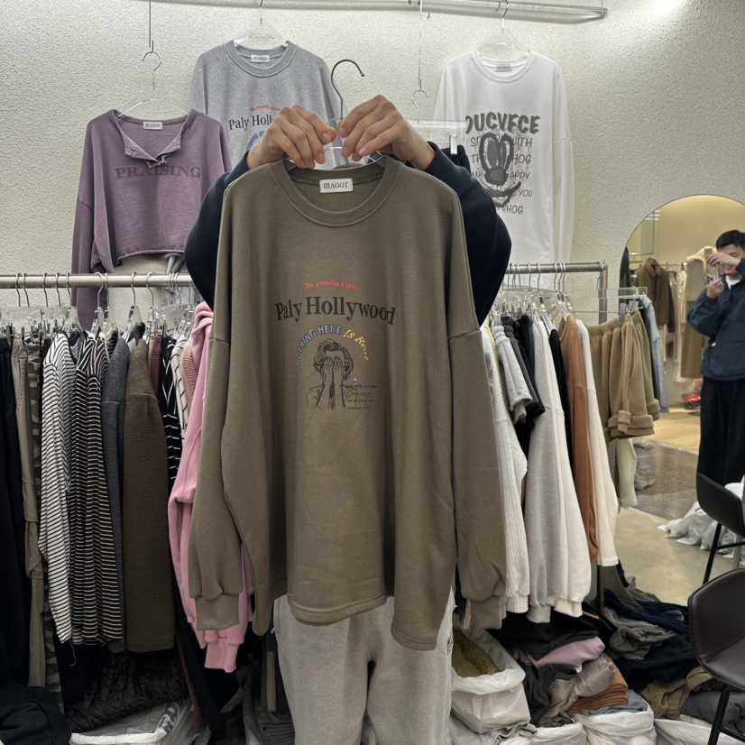 MAGOT韓國直郵㊣女裝新品推薦休閑熱賣真品職業25秋冬長袖T恤IIIΛGOT/MAGOT長袖T恤圖色1