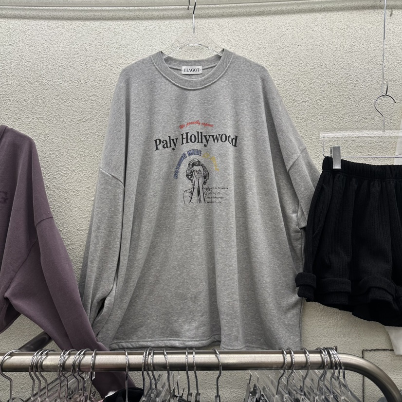 MAGOT韓國直郵㊣女裝新品推薦休閑熱賣真品職業25秋冬長袖T恤IIIΛGOT/MAGOT長袖T恤圖色2