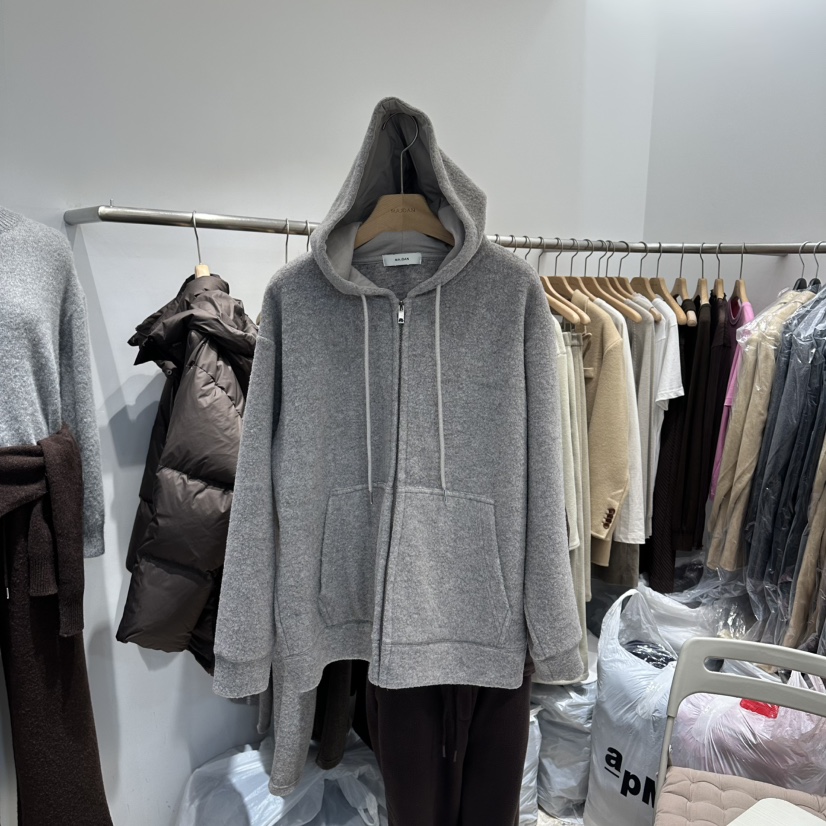 MAJDAN東大門㊣實拍女裝新款推薦人氣熱賣休閑職業衛衣拉鏈MAJDAN衛衣圖色1