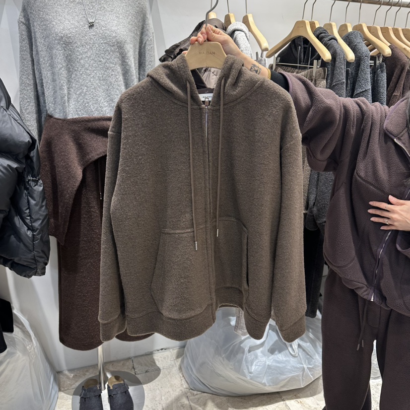 MAJDAN東大門㊣實拍女裝新款推薦人氣熱賣休閑職業衛衣拉鏈MAJDAN衛衣圖色2