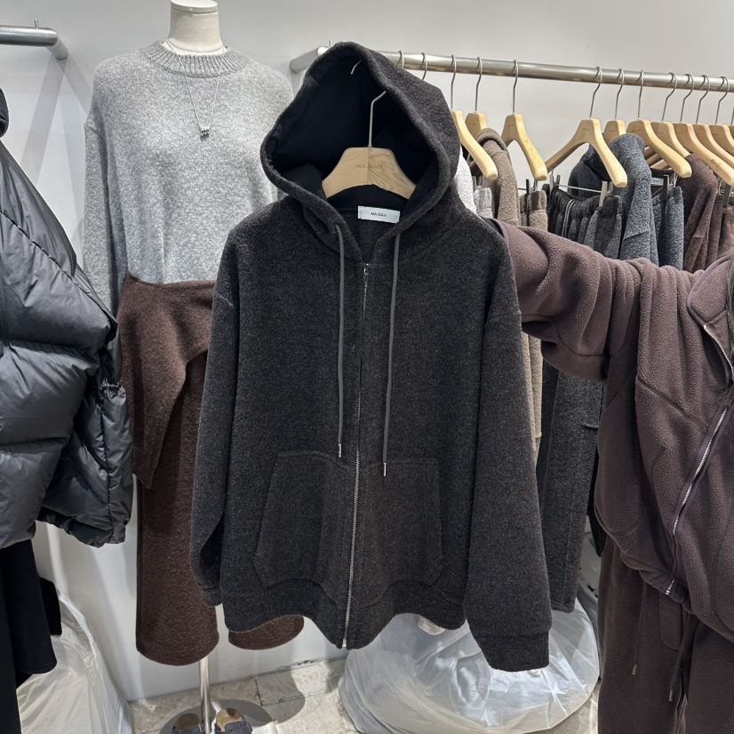 MAJDAN東大門㊣實拍女裝新款推薦人氣熱賣休閑職業衛衣拉鏈MAJDAN衛衣圖色3