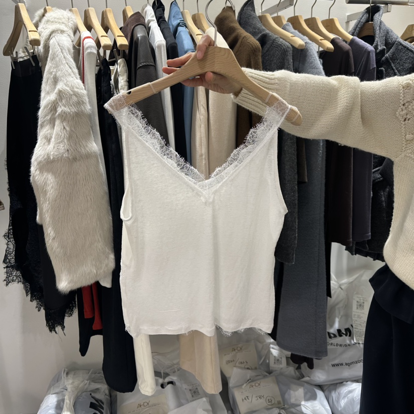 AHOY東大門㊣代購女裝新品推薦熱賣人氣25秋冬休閑吊帶背心AHOY吊帶/背心