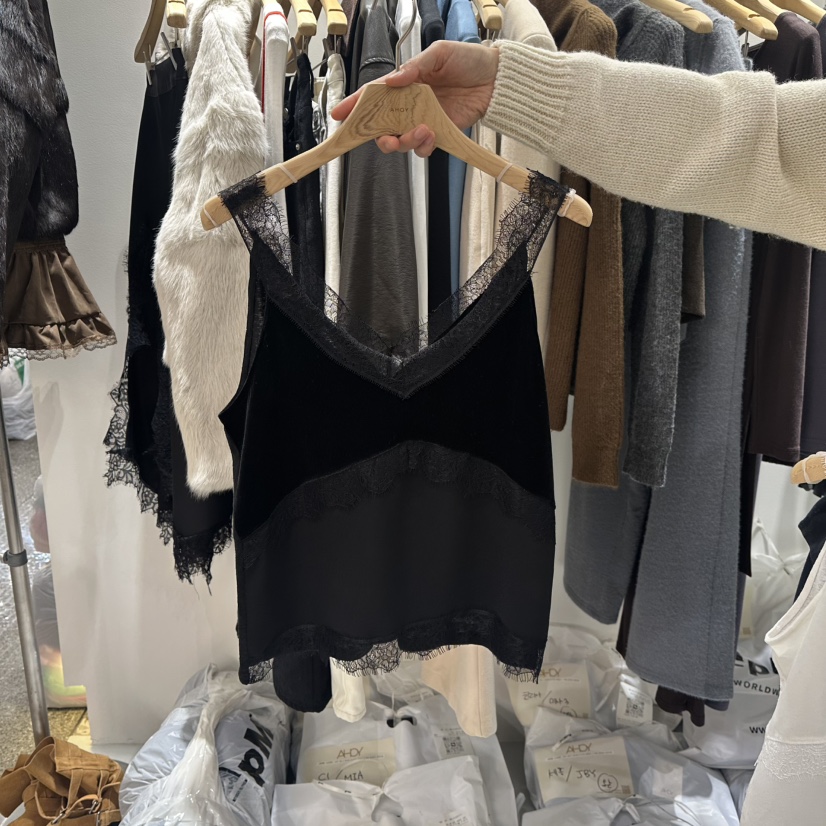 AHOY東大門㊣代購女裝新品推薦熱賣人氣25秋冬休閑吊帶背心AHOY吊帶/背心圖色2