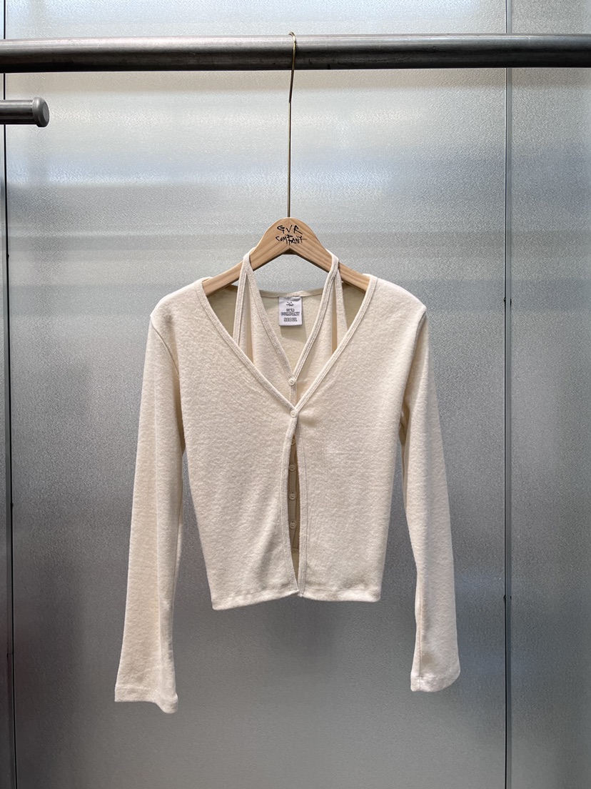 GVR COMPANY東大門㊣代購女裝新款休閑職業針織衫假兩件開衫GVR-COMPANY針織衫圖色1