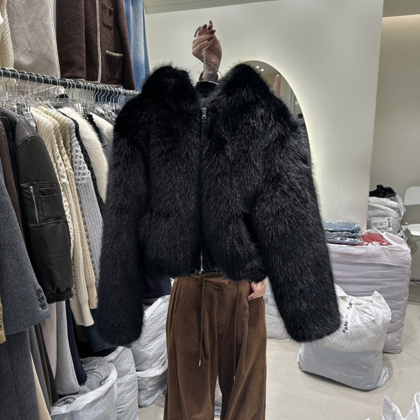 AT THE END東大門㊣代購女裝新款真品熱賣休閑人氣短款大衣AT THE END短款大衣圖色2