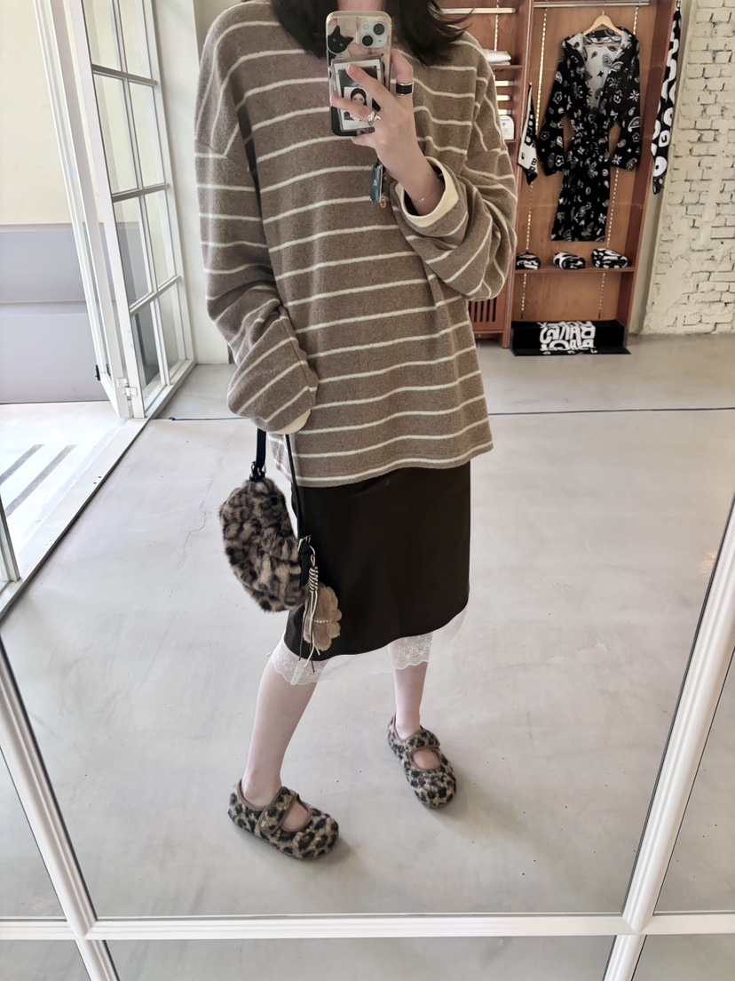 STICK WITH東大門㊣直郵女裝新品職業休閑推薦熱賣25秋冬針織衫STICK WITH針織衫