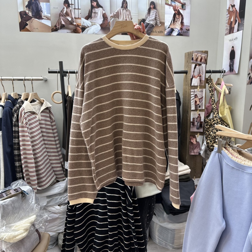 STICK WITH東大門㊣直郵女裝新品職業休閑推薦熱賣25秋冬針織衫STICK WITH針織衫圖色2