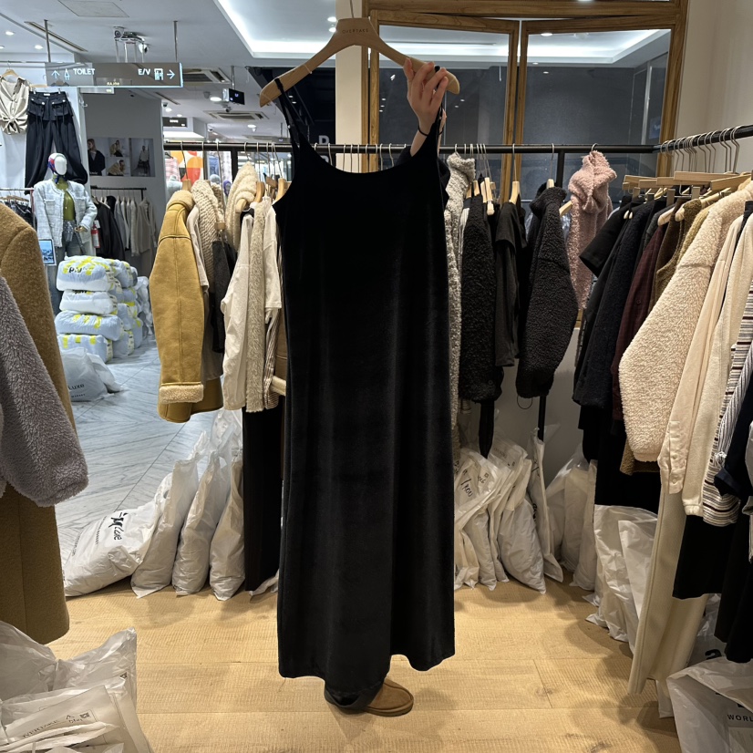 OVERTAKE東大門㊣代購女士新款推薦職業時尚25秋冬休閑連衣裙OVERTAKE連衣裙圖色1