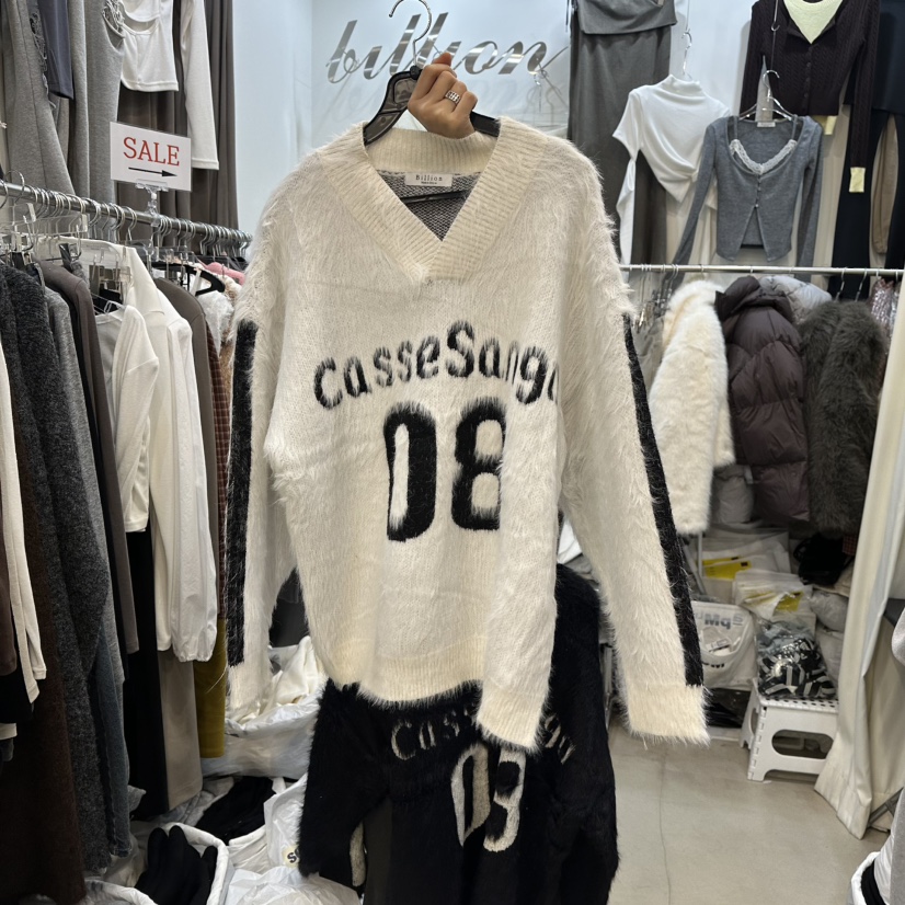 BILLION-L東大門㊣直郵女士新款人氣真品時尚熱賣毛衣貂皮BILLION-L毛衣圖色1