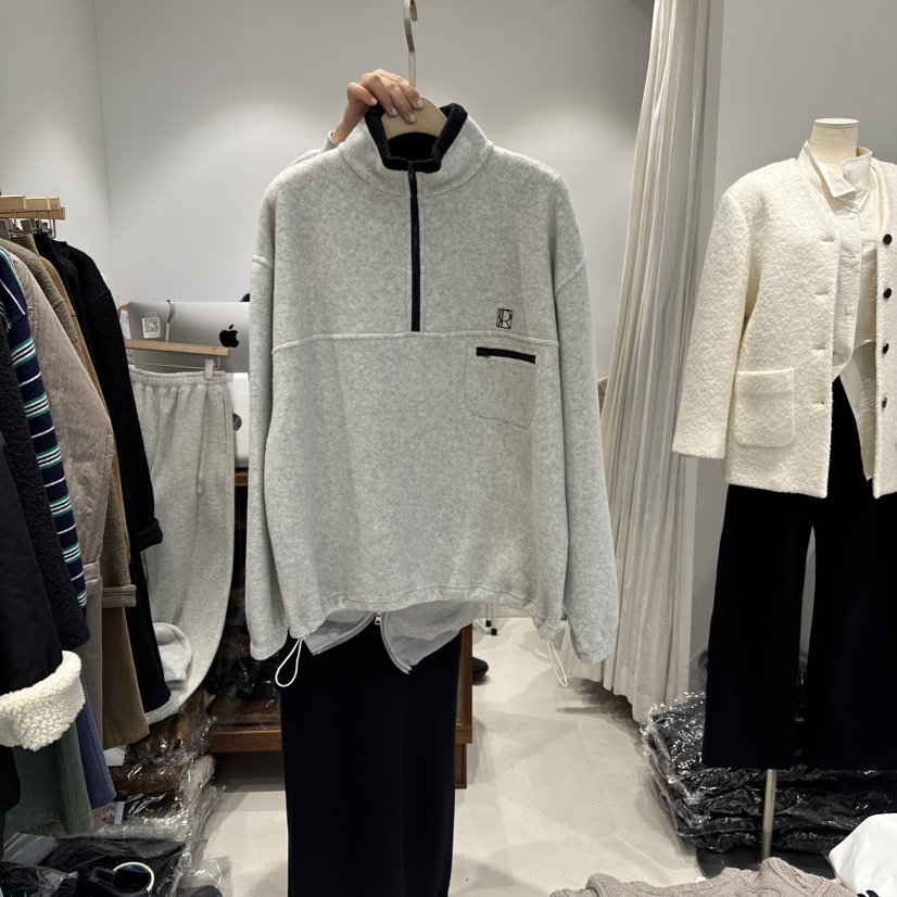 IRVINE韓國代購㊣女裝新款真品職業時尚休閑推薦25秋冬衛衣IRVINE衛衣圖色1