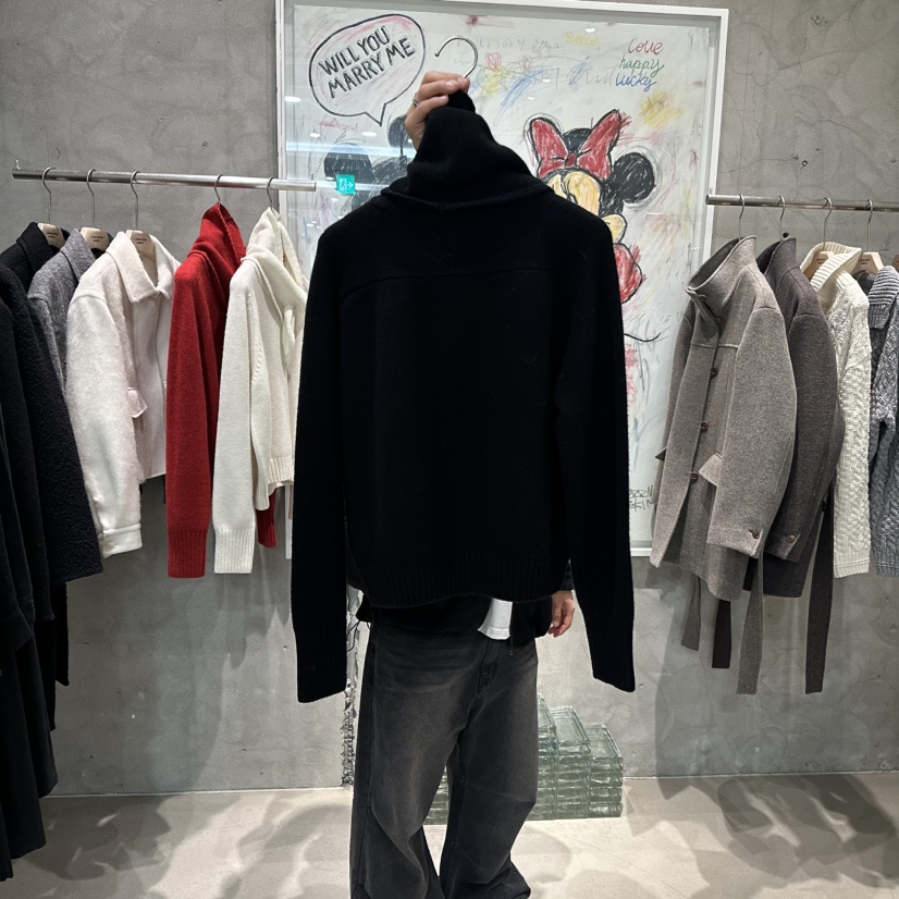 LAMAGIEPIE東大門㊣實拍女裝新款推薦人氣職業針織衫羊毛圍巾LAMAGIE GREY針織衫