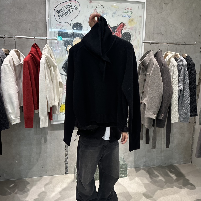 LAMAGIEPIE東大門㊣實拍女裝新款推薦人氣職業針織衫羊毛圍巾LAMAGIE GREY針織衫圖色4