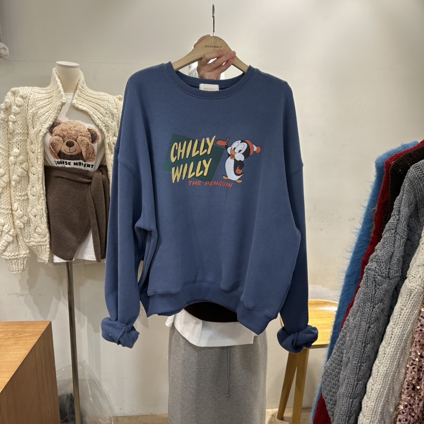 ASSEMBLY東大門㊣直郵女士新款推薦職業熱賣休閑真品衛衣鵝ASSEMBLY衛衣圖色2