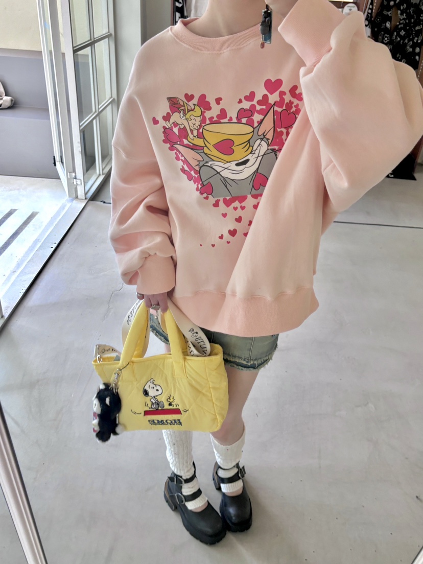 STICK WITH韓國直郵㊣女士新款熱賣25秋冬真品時尚衛衣加絨STICK WITH衛衣