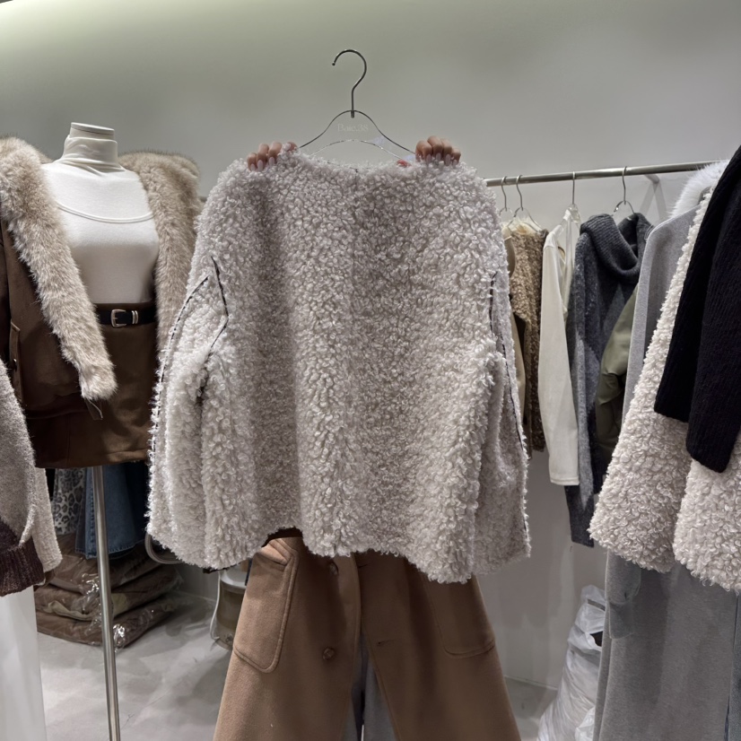 BAIE.38東大門㊣實拍女士新品熱賣人氣短款大衣里外穿雙面BAIE.38短款大衣