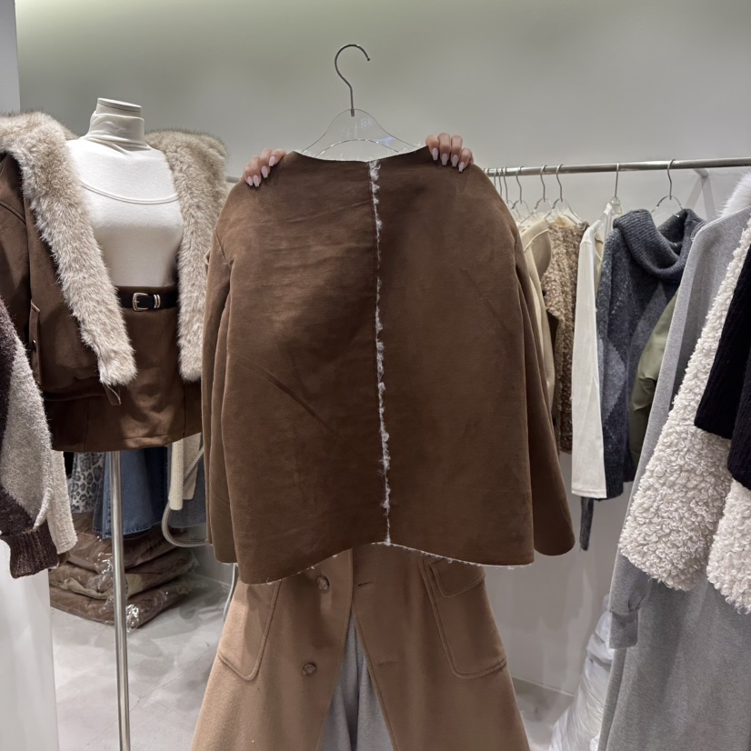 BAIE.38東大門㊣實拍女士新品熱賣人氣短款大衣里外穿雙面BAIE.38短款大衣