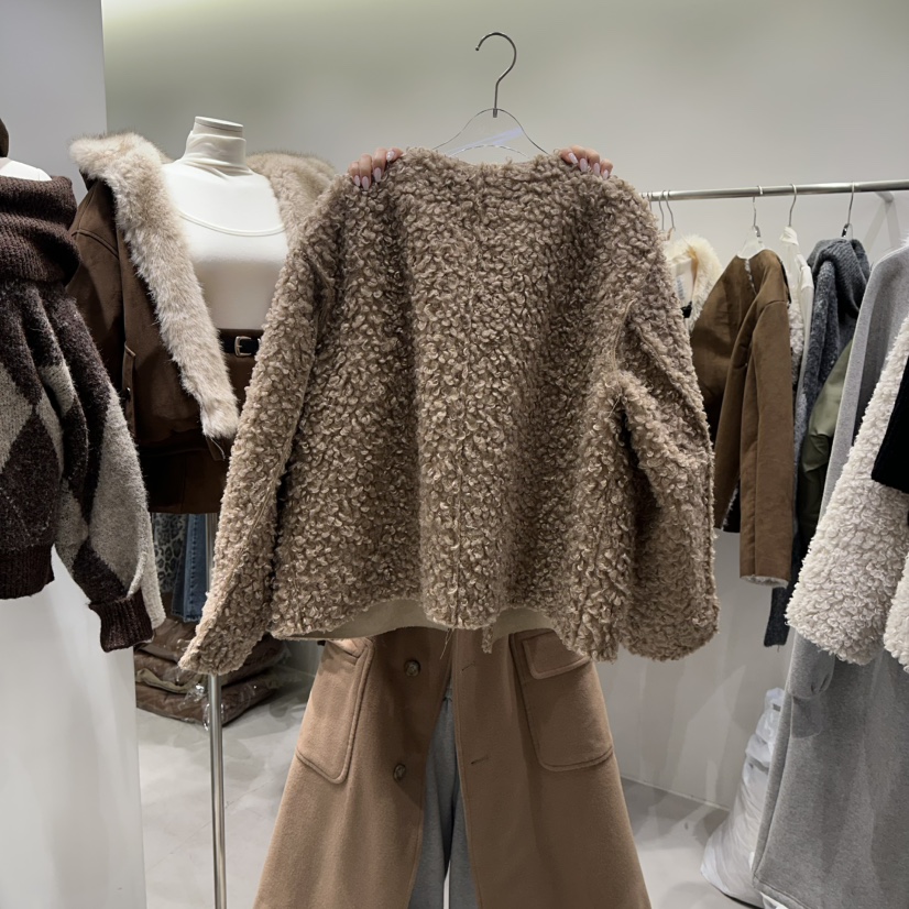 BAIE.38東大門㊣實拍女士新品熱賣人氣短款大衣里外穿雙面BAIE.38短款大衣