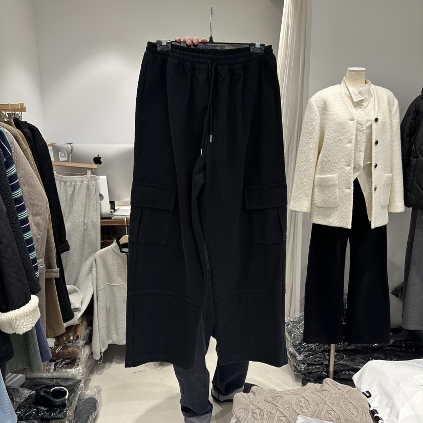 IRVINE東大門㊣實拍女士新品休閑熱賣真品人氣25秋冬休閑褲口袋IRVINE休閑褲圖色2