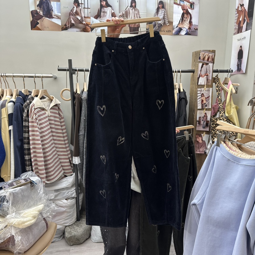 STICK WITH韓國直郵㊣女裝新品推薦真品時尚25秋冬人氣休閑褲STICK WITH休閑褲圖色1