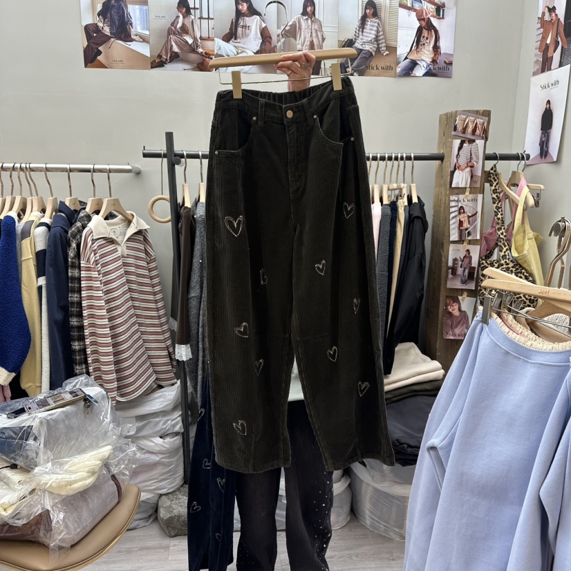 STICK WITH韓國直郵㊣女裝新品推薦真品時尚25秋冬人氣休閑褲STICK WITH休閑褲圖色2