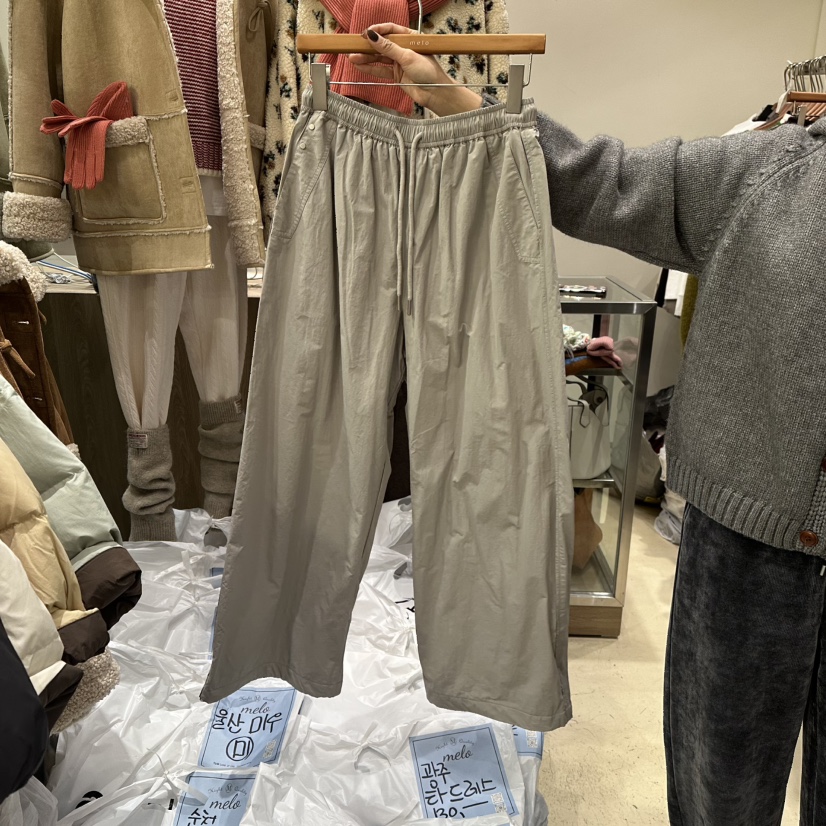 MELO東大門㊣直郵女士新品真品熱賣推薦休閑褲加絨貂絨纖維MELO休閑褲圖色2