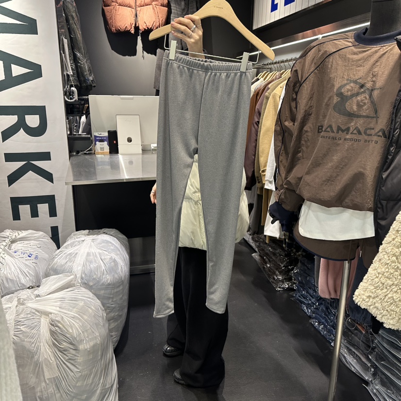 EL BOSQUE東大門㊣直郵女士新款熱賣職業打底褲鯊魚褲緊身褲EL BOSQUE打底褲/鯊魚褲圖色1