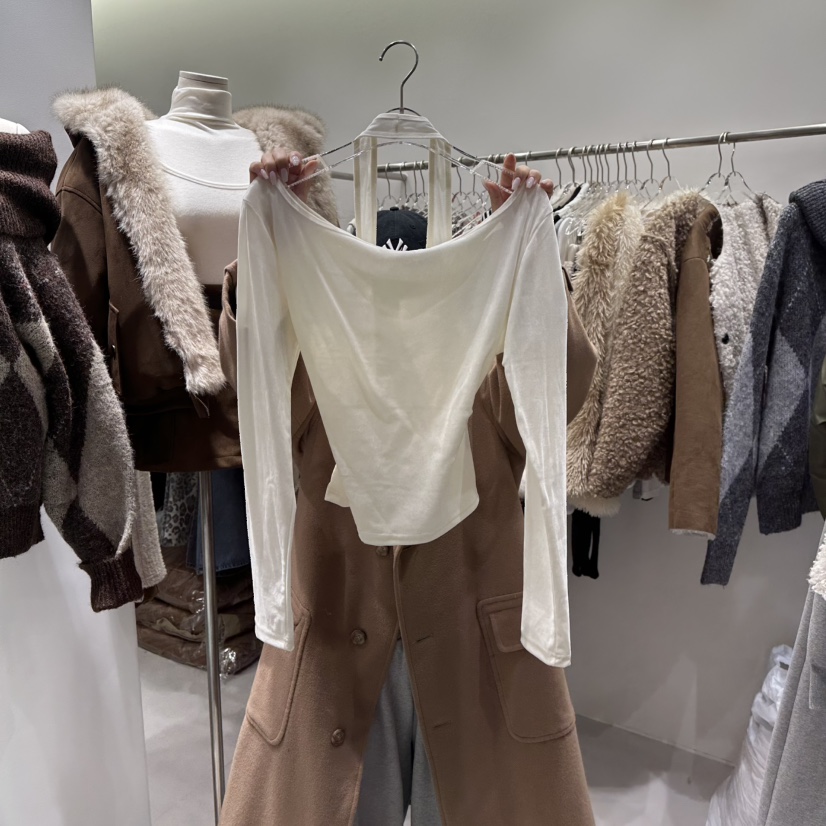 BAIE.38東大門㊣代購女裝新款真品人氣推薦熱賣長袖T恤天鵝絨BAIE.38長袖T恤