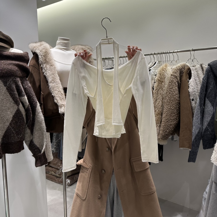 BAIE.38東大門㊣代購女裝新款真品人氣推薦熱賣長袖T恤天鵝絨BAIE.38長袖T恤圖色1