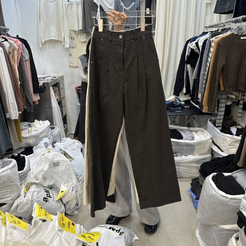 BILLION-L韓國代購㊣女士新款真品休閑推薦25秋冬休閑褲加絨BILLION-L休閑褲圖色2