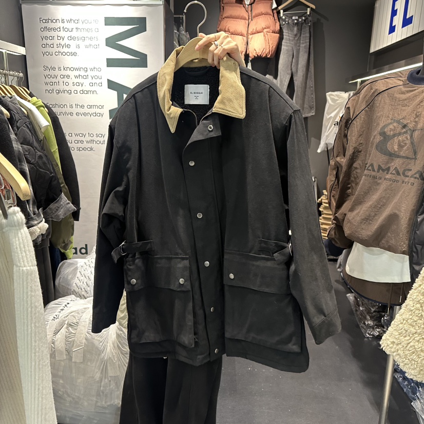 EL BOSQUE韓國代購㊣女士新款人氣職業真品時尚休閑熱賣夾克EL BOSQUE夾克圖色1