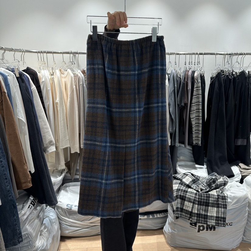 STORIES韓國直郵㊣女裝新品休閑推薦25秋冬職業真品熱賣長裙STORIES長裙