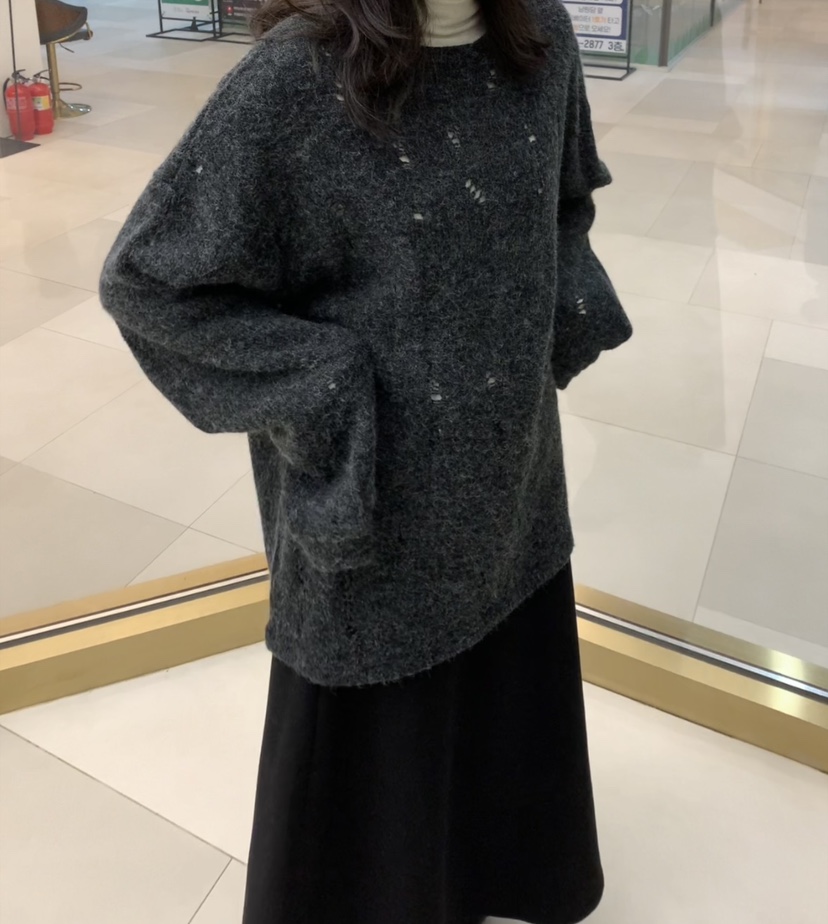 STICK WITH韓國代購㊣女裝新品人氣熱賣推薦職業時尚25秋冬毛衣STICK WITH毛衣