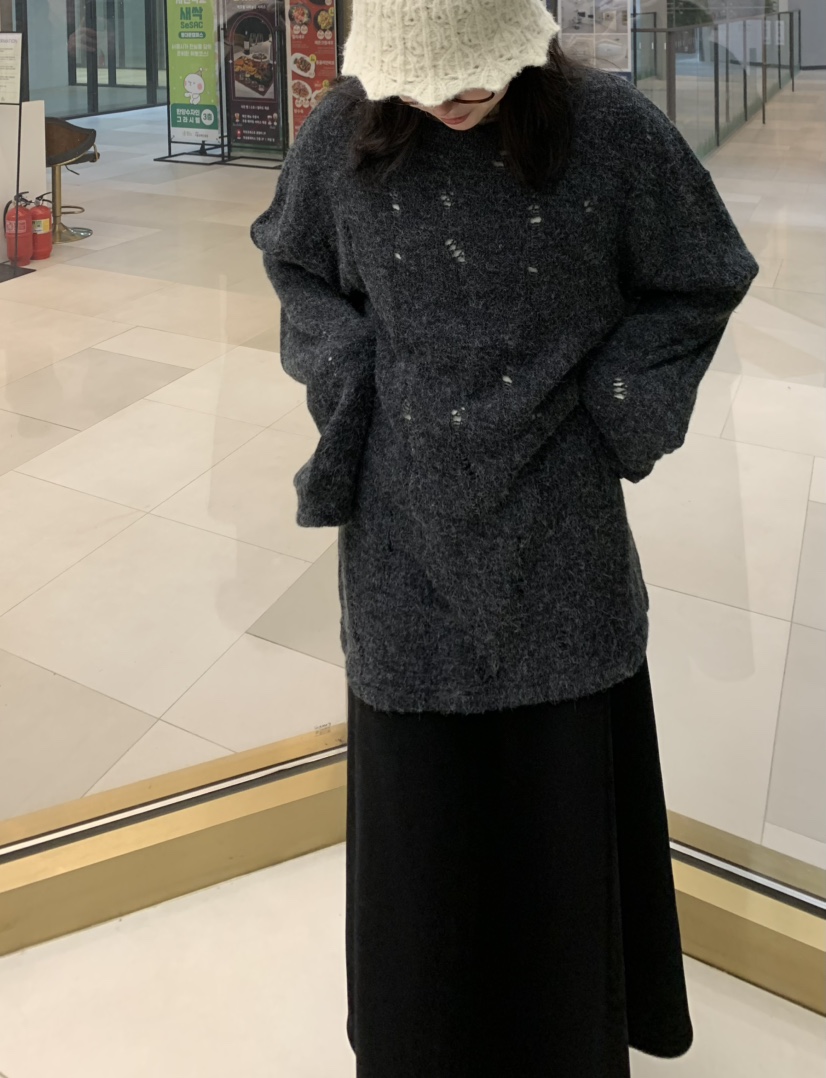 STICK WITH韓國代購㊣女裝新品人氣熱賣推薦職業時尚25秋冬毛衣STICK WITH毛衣