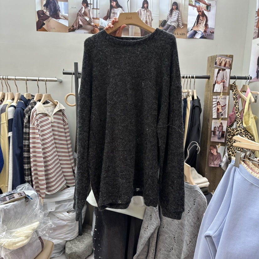 STICK WITH韓國代購㊣女裝新品人氣熱賣推薦職業時尚25秋冬毛衣STICK WITH毛衣圖色3