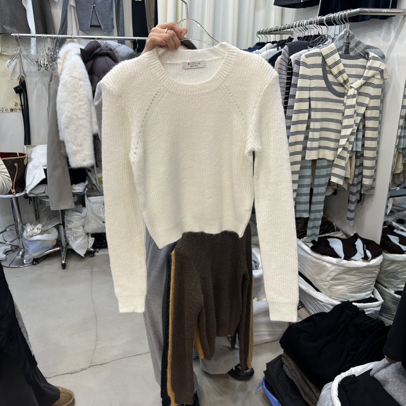 BILLION-L韓國代購㊣女裝新款真品休閑人氣職業熱賣25秋冬毛衣BILLION-L毛衣圖色1