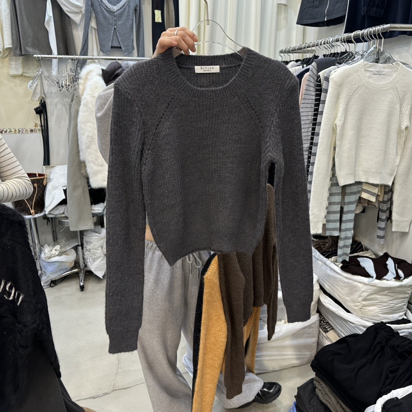 BILLION-L韓國代購㊣女裝新款真品休閑人氣職業熱賣25秋冬毛衣BILLION-L毛衣圖色3