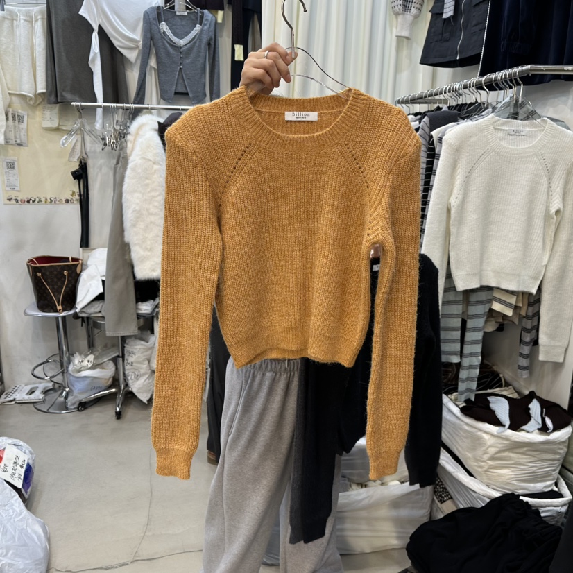 BILLION-L韓國代購㊣女裝新款真品休閑人氣職業熱賣25秋冬毛衣BILLION-L毛衣圖色4