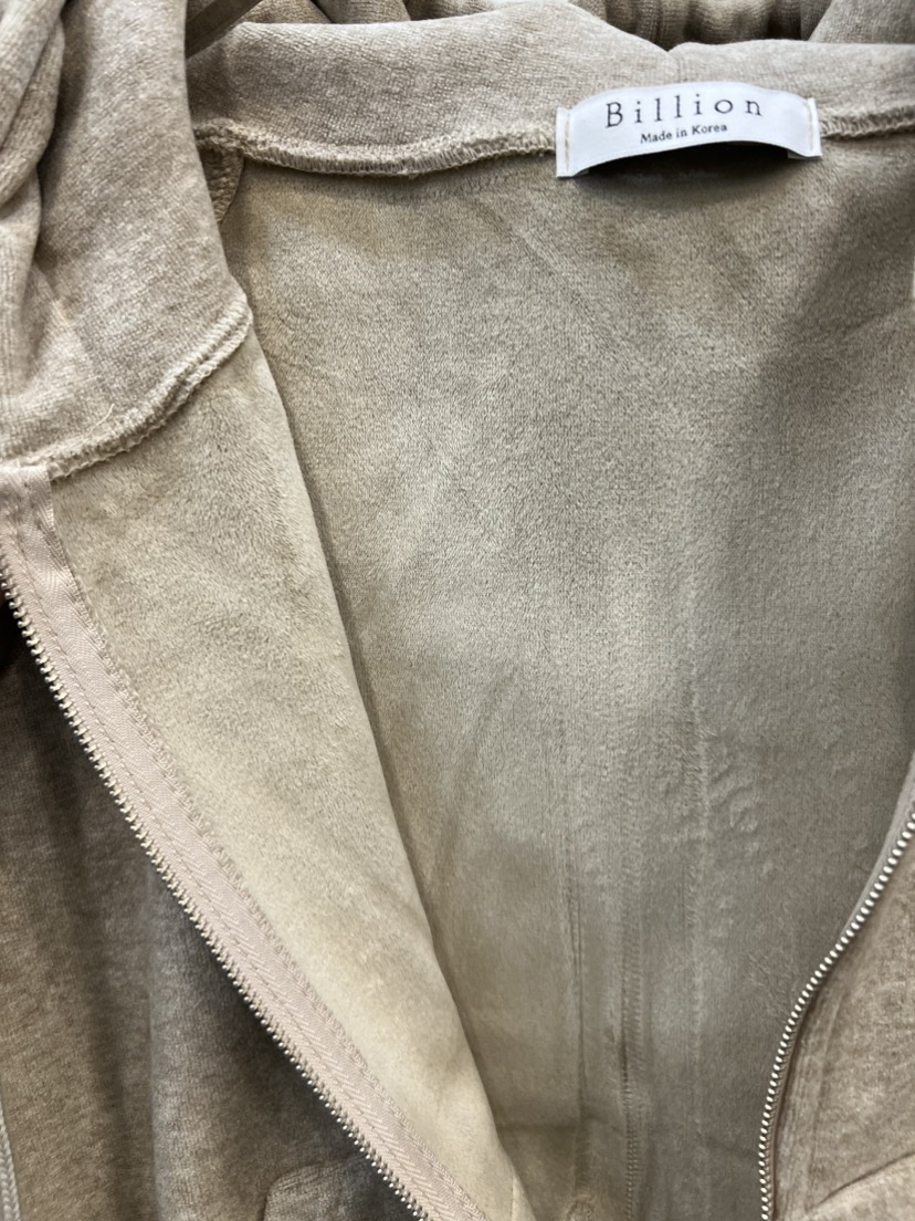 BILLION-L東大門㊣直郵女士新品職業真品衛衣連帽拉鏈衫貂皮BILLION-L衛衣