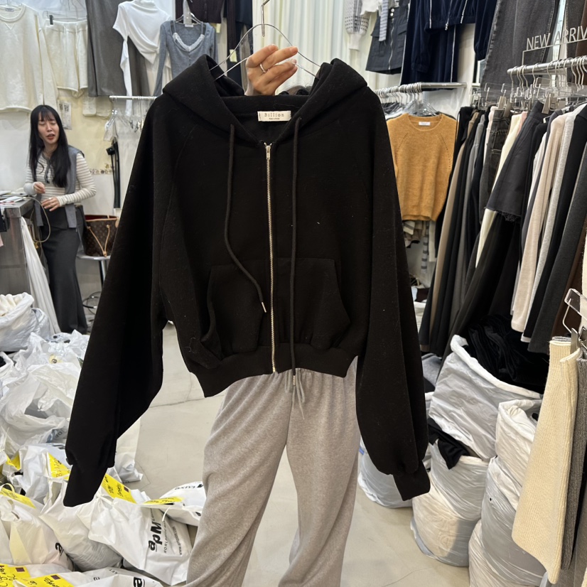 BILLION-L東大門㊣直郵女士新品職業真品衛衣連帽拉鏈衫貂皮BILLION-L衛衣圖色4