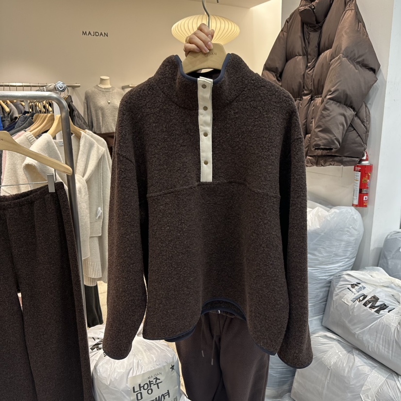 MAJDAN東大門㊣直郵女士新品休閑25秋冬時尚真品推薦職業衛衣MAJDAN衛衣圖色3