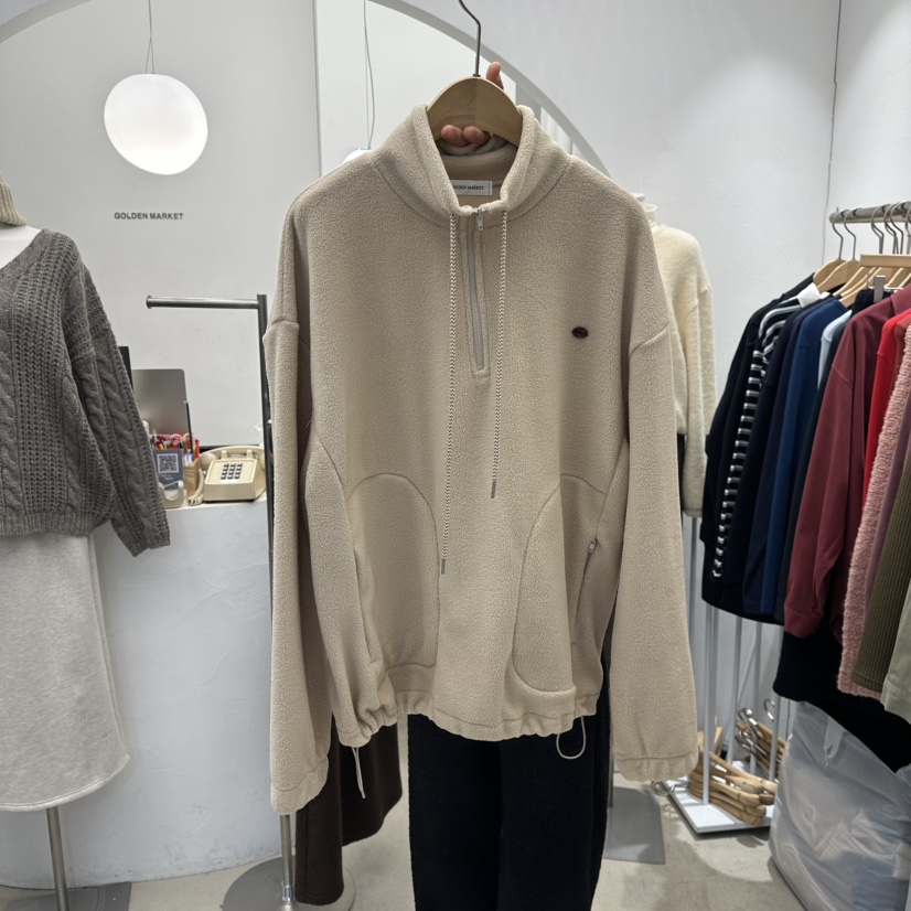 GOLDEN MARKET韓國代購㊣女士新款人氣職業25秋冬衛衣羊毛GOLDEN MARKET衛衣圖色2
