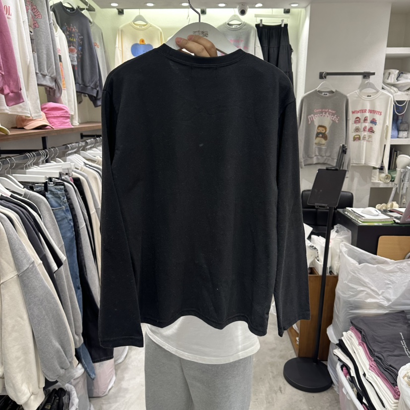 EVE東大門㊣直郵女裝新款25秋冬休閑熱賣職業人氣長袖T恤鵝EVE長袖T恤