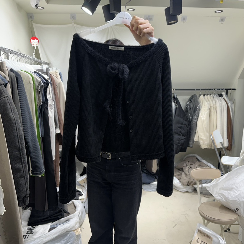 OWNS東大門㊣直郵女士新品職業時尚推薦25秋冬真品熱賣針織衫OWNS HAUS針織衫圖色2黑色