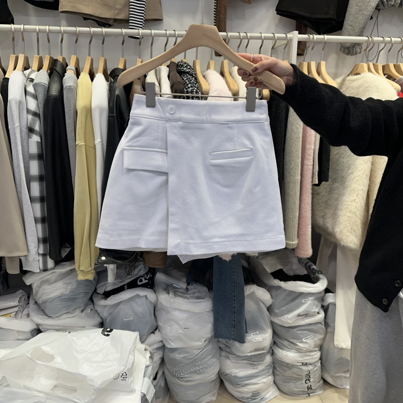 Q C東大門㊣實拍女裝新品休閑職業真品25秋冬推薦裙褲羊毛Republlc of qc裙褲圖色1