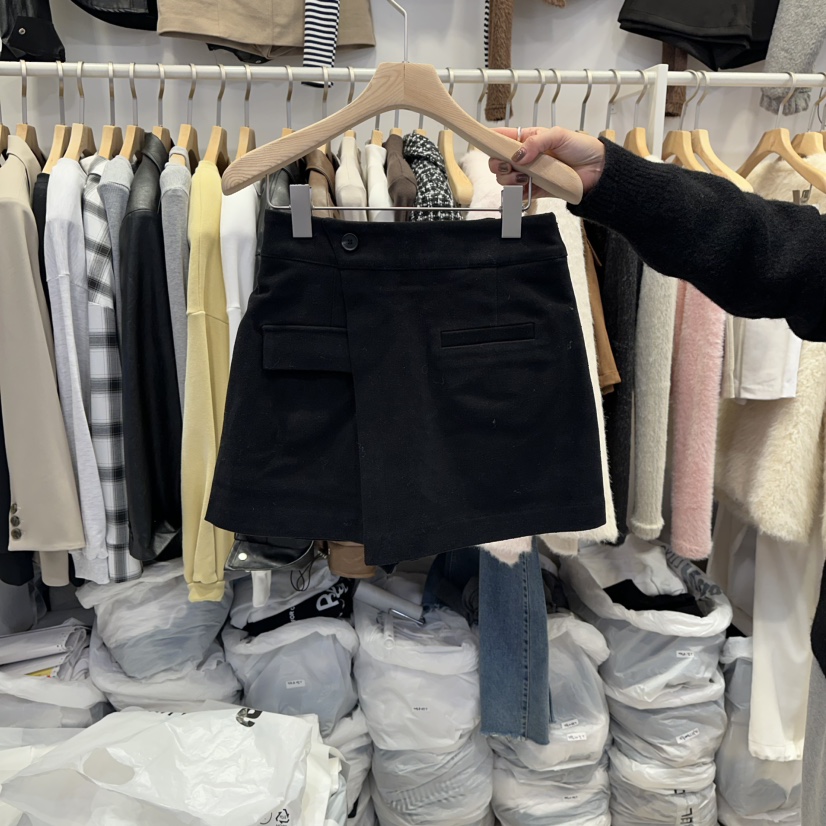 Q C東大門㊣實拍女裝新品休閑職業真品25秋冬推薦裙褲羊毛Republlc of qc裙褲圖色3