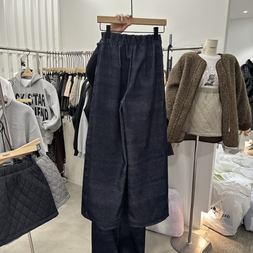 VENEFIT韓國代購㊣女裝新品推薦休閑真品時尚25秋冬熱賣休閑褲VENEFIT/JENNIE休閑褲