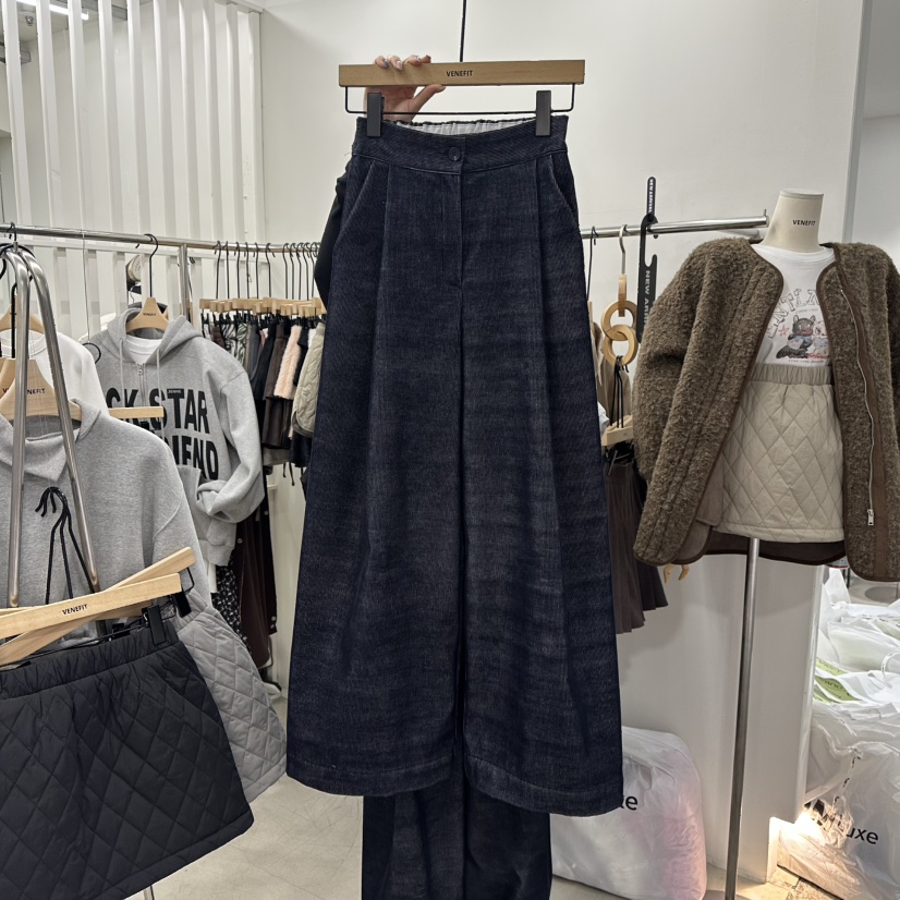 VENEFIT韓國代購㊣女裝新品推薦休閑真品時尚25秋冬熱賣休閑褲VENEFIT/JENNIE休閑褲圖色3