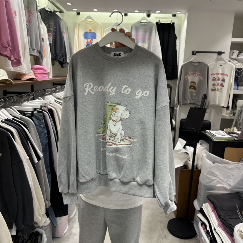 EVE東大門㊣代購女士新款休閑時尚人氣真品熱賣推薦25秋冬衛衣EVE衛衣圖色2