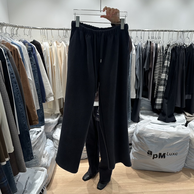 STORIES韓國代購㊣女裝新品休閑真品25秋冬推薦熱賣時尚休閑褲STORIES休閑褲圖色2深藍色